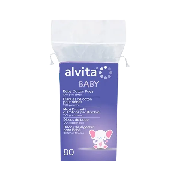 Alvita Baby Cosmetic Pads Pack of 80
