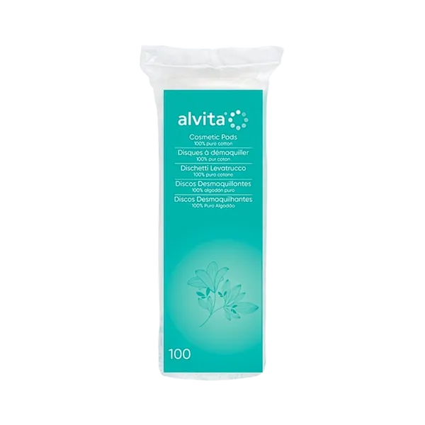 Alvita Round Cosmetic Pads Pack of 100