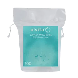 Alvita Cotton Wool Balls Pack of 100