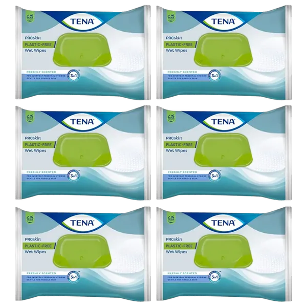 TENA Wet Wipes 48 Pack of 6