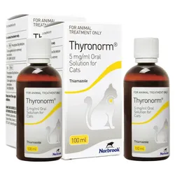 200ml Thyronorm 5mg/ml Oral Solution for Cats (2x 100ml)