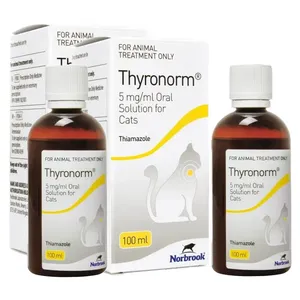 200ml Thyronorm 5mg/ml Oral Solution for Cats (2x 100ml)