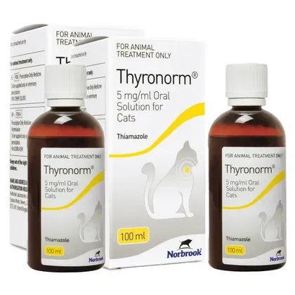 200ml Thyronorm 5mg/ml Oral Solution for Cats (2x 100ml)