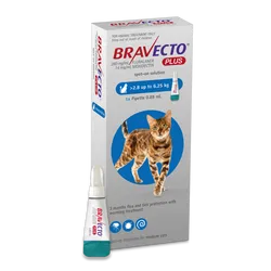 Bravecto Plus Spot-on for Medium Cats (2.8 - 6.25kg)