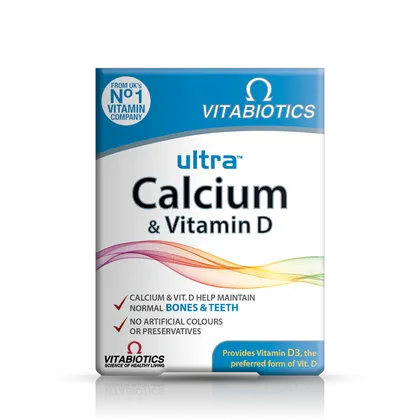 Vitabiotics Ultra Calcium & Vitamin D Tablets Pack of 30