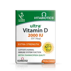 Vitabiotics Ultra Vitamin D3 2000iu Tablets Pack of 96