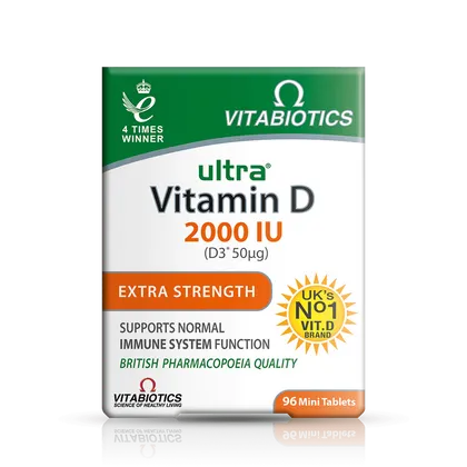 Vitabiotics Ultra Vitamin D3 2000iu Tablets Pack of 96