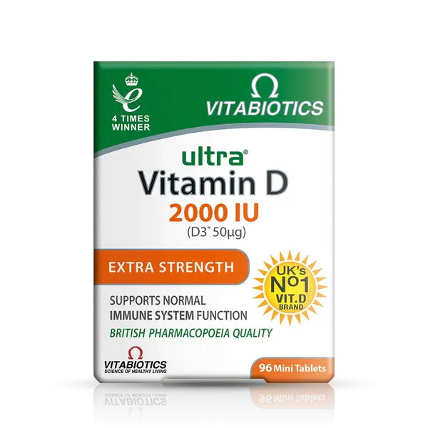 Vitabiotics Ultra Vitamin D3 2000iu Tablets Pack of 96