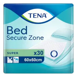 TENA Bed Secure Zone Pad 60cm x 60cm Super Pack of 30