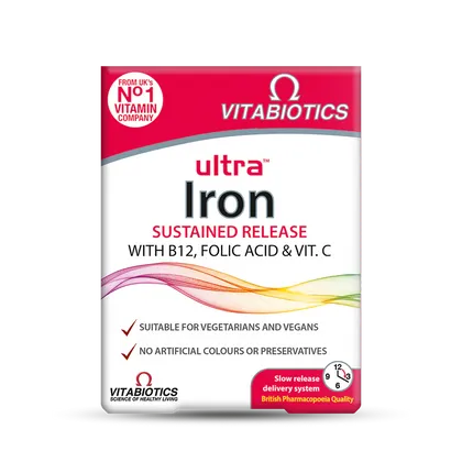 Vitabiotics Ultra Iron Tablets Pack of 30