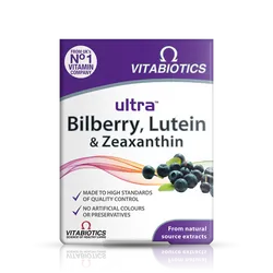 Vitabiotics Ultra Bilberry, Lutein & Zeaxanthin Tablets Pack of 30
