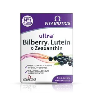 Vitabiotics Ultra Bilberry, Lutein & Zeaxanthin Tablets Pack of 30