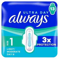 Always Ultra Normal Size 1 Pads Pack of 13