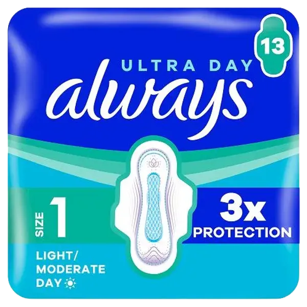 Always Ultra Normal Size 1 Pads Pack of 13