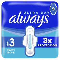 Always Ultra Heavy Size 3 Pads Pack of 9