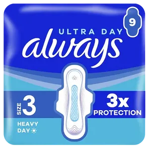 Always Ultra Heavy Size 3 Pads Pack of 9