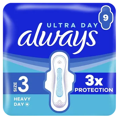 Always Ultra Heavy Size 3 Pads Pack of 9