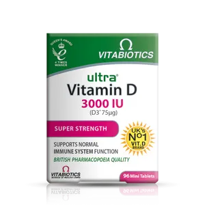 Vitabiotics Ultra Vitamin D3 3000iu Tablets Pack of 96
