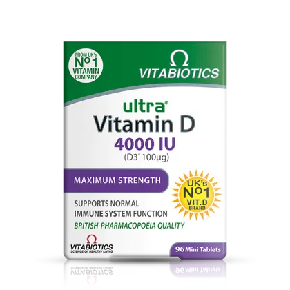 Vitabiotics Ultra Vitamin D3 4000iu Tablets Pack of 96