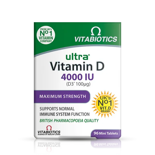 Vitabiotics Ultra Vitamin D3 4000iu Tablets Pack of 96