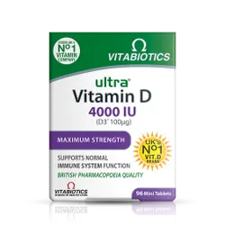 Vitabiotics Ultra Vitamin D3 4000iu Tablets Pack of 96