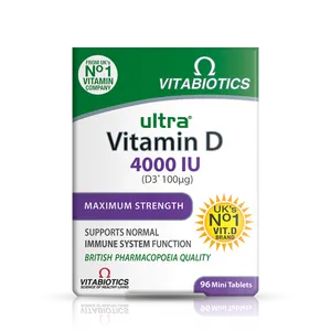 Vitabiotics Ultra Vitamin D3 4000iu Tablets Pack of 96