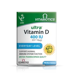 Vitabiotics Ultra Vitamin D3 400iu Tablets Pack of 96