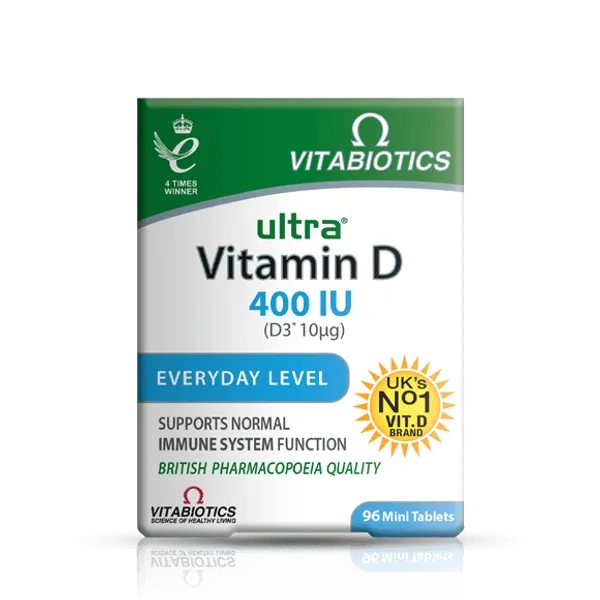 Vitabiotics Ultra Vitamin D3 400iu Tablets Pack of 96