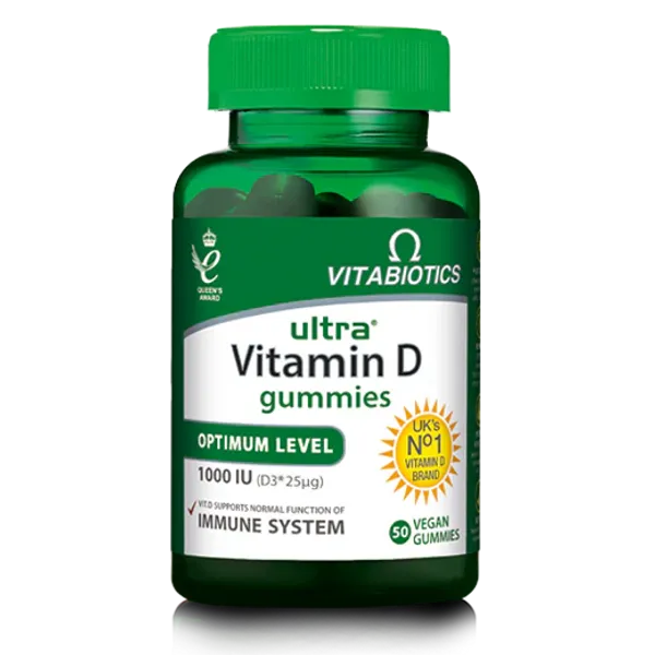 Vitabiotics Ultra Vitamin D 1000iu Gummies Pack of 50