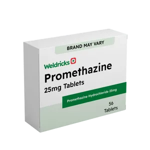 Promethazine Hydrochloride 25mg Tablets Pack of 56