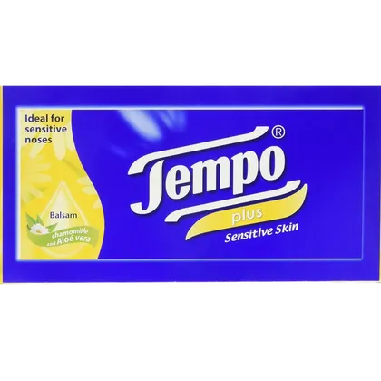 Tempo Tissue Single Box Aloe Pack of 80