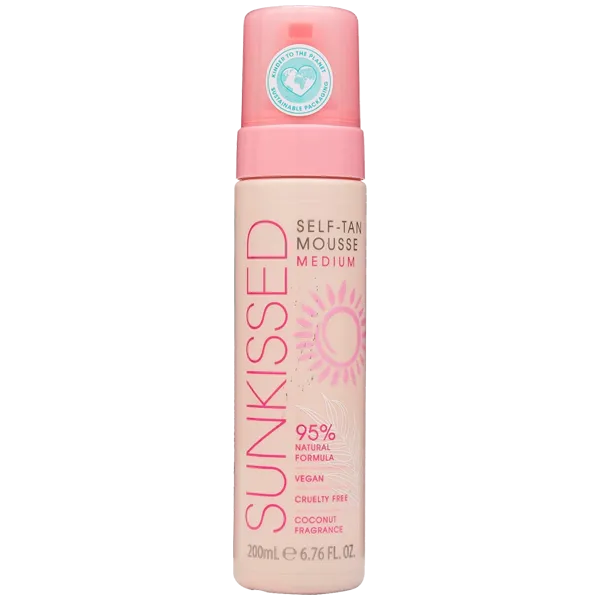 Sunkissed Self Tan Mousse Medium 200ml