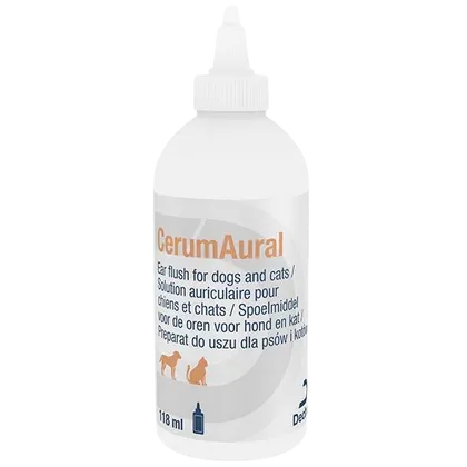 CerumAural Ear Flush for Cats & Dogs 118ml
