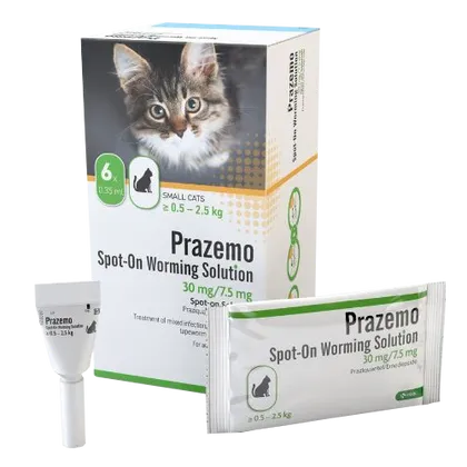 Prazemo Spot-On for Small Cats 0.5 - 2.5kg Pack of 6