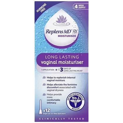 Replens MD Vaginal Moisturiser Pre-Filled Applicators Pack of 12