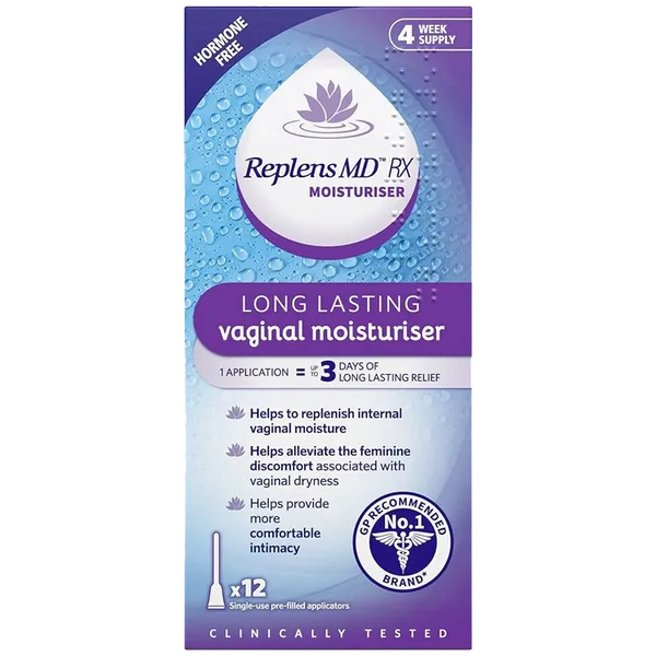 Replens MD Vaginal Moisturiser Pre-Filled Applicators Pack of 12