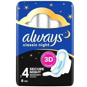 Always Maxi Classic Night Size 4 Pads Pack of 8