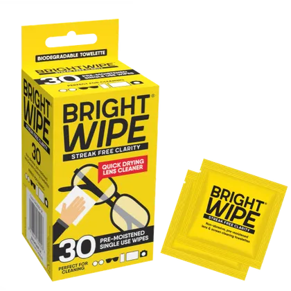 Brightwipe Lens Cleaning Wipes Pack of 30
