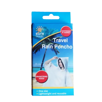 Sure Travel Rain Poncho