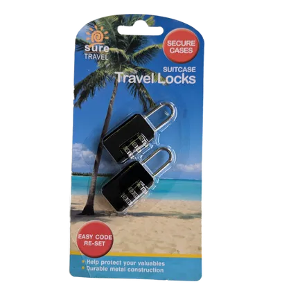 Sure Travel Suitcase Combination Travel Locks Pack of 2