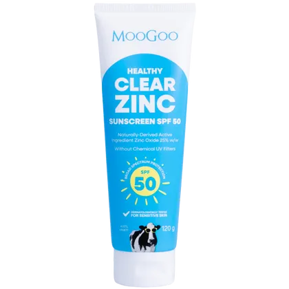 MooGoo Clear Zinc Sunscreen SPF50 120g