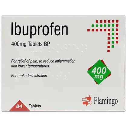 Ibuprofen Tablets 400mg Pack of 84