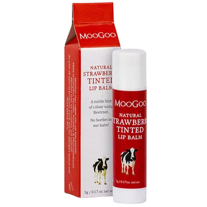 MooGoo Strawberry Tinted Lip Balm 5g