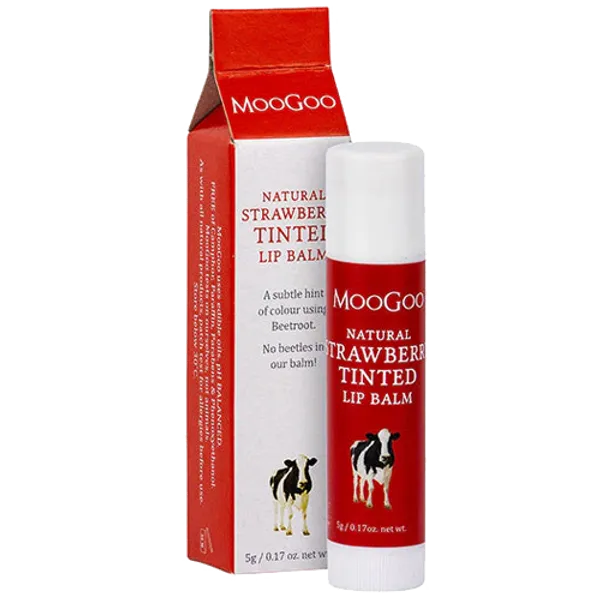 MooGoo Strawberry Tinted Lip Balm 5g