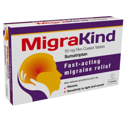 MigraKind Migraine Relief Tablets Pack of 2