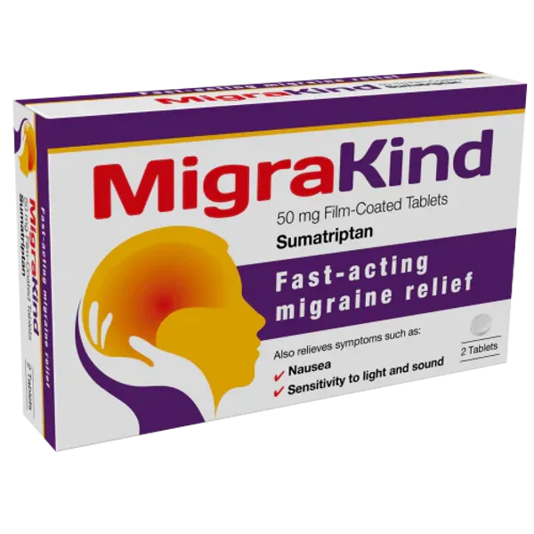 MigraKind Migraine Relief Tablets Pack of 2