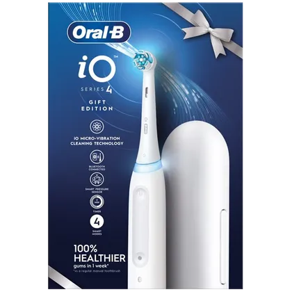 Oral B iO Series 4 Electric Toothbrush + Travel Case White