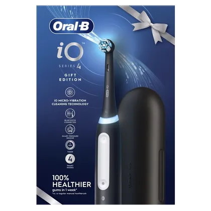 Oral B iO Series 4 Electric Toothbrush + Travel Case Black
