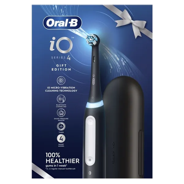 Oral B iO Series 4 Electric Toothbrush + Travel Case Black