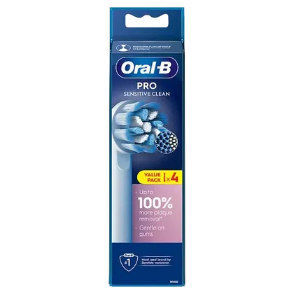 Oral B Pro Sensitive Clean Replacement Brush Heads Pack of 4